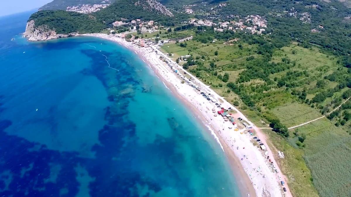 Участок под застройку на первой линии от моря, Будва, Бульярица — фото 1 из 4
