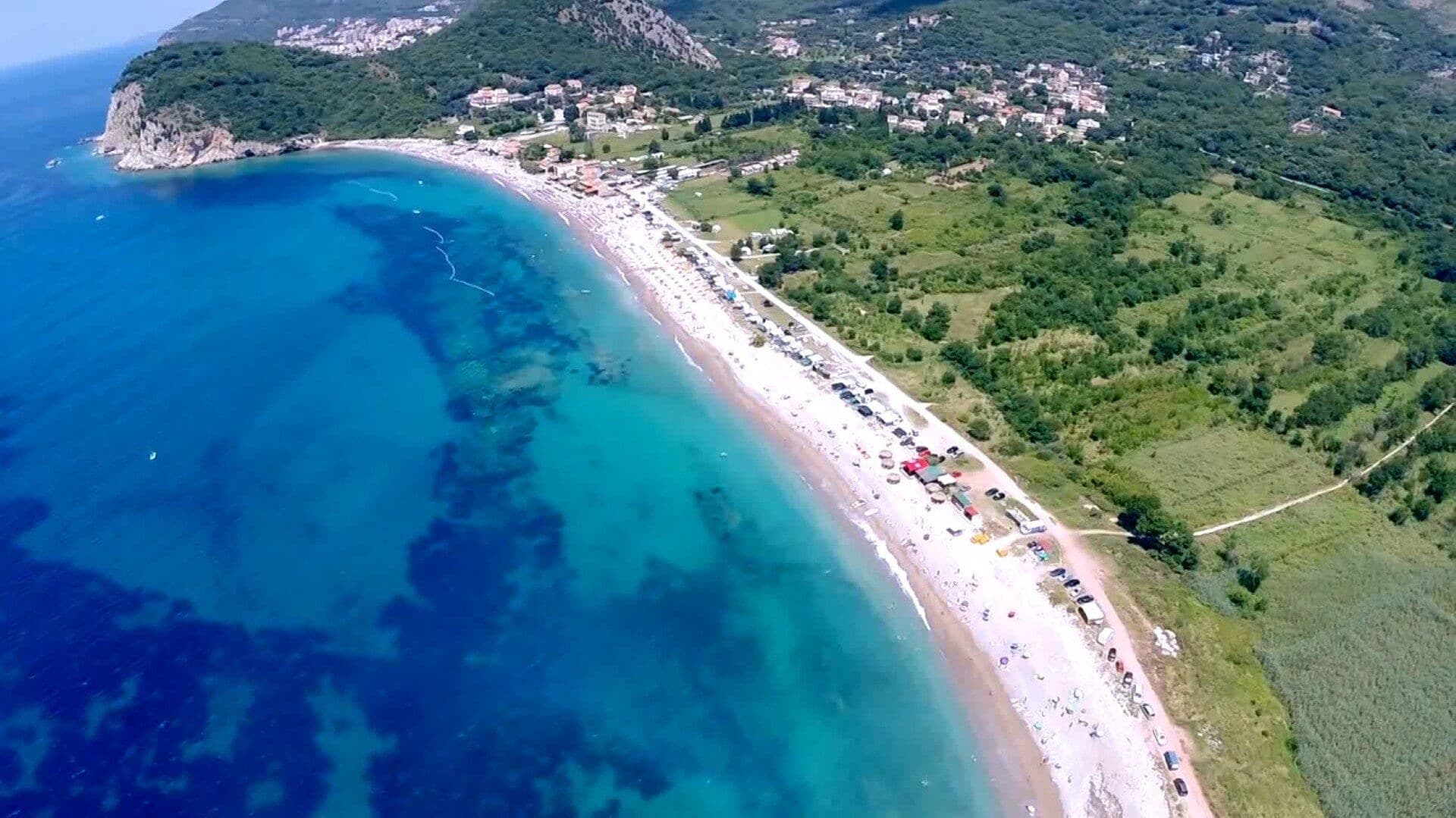 Участок под застройку на первой линии от моря, Будва, Бульярица — фото 1 из 4