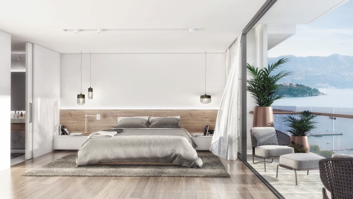 Özel 1 yatak odalı Deniz Manzaralı Daire, Swissôtel Riviera 5* Otel Kompleksi, Budva, Merkez — 17 fotoğraftan 5.