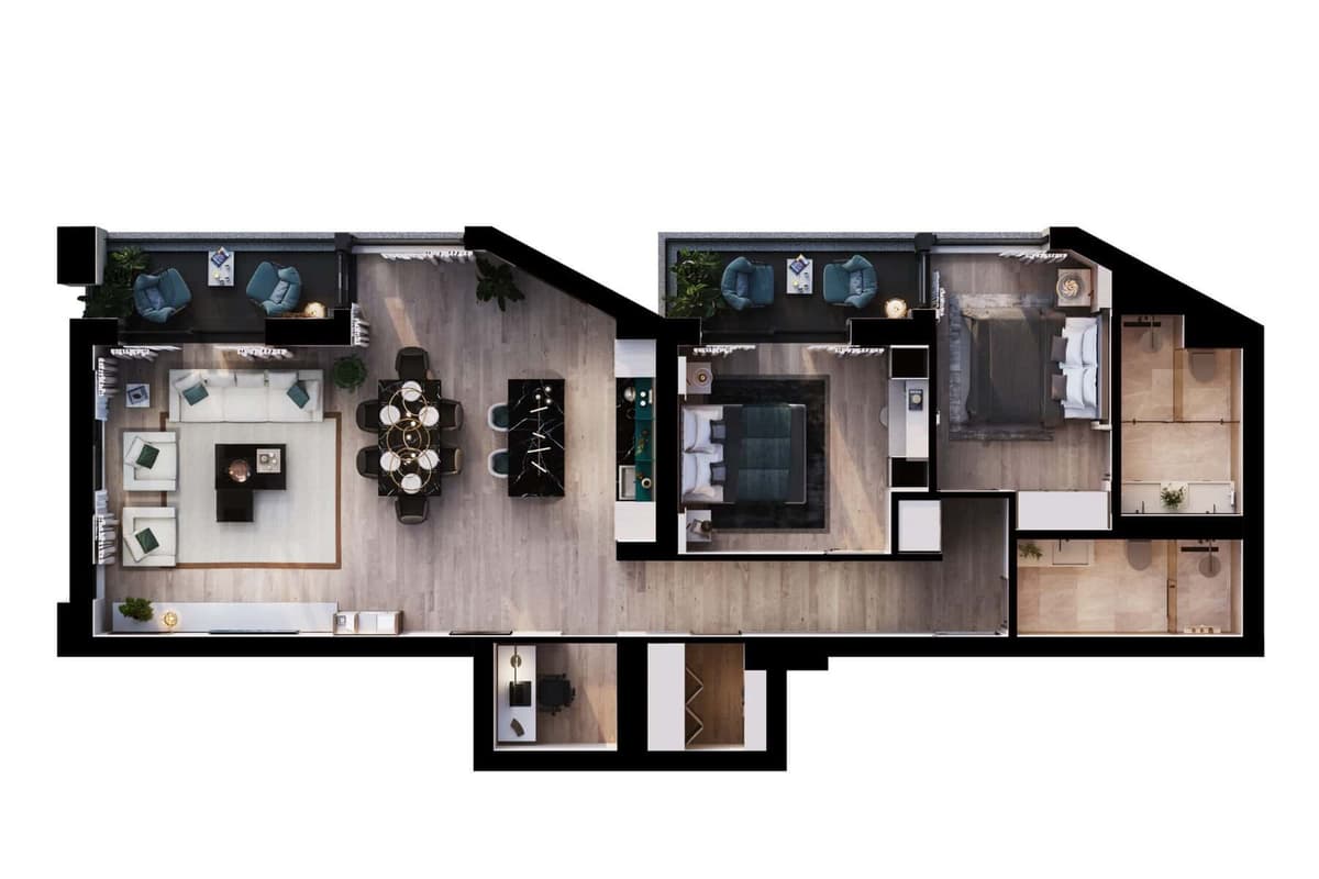 Отель Tivat&Residences 2bdr Apartment, Тиват, Сельяново — фото 15 из 19