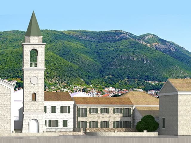 Deniz kıyısında kentleşmiş arazi Donja Lastva, Tivat, Donja Lastva — 13 fotoğraftan 7.
