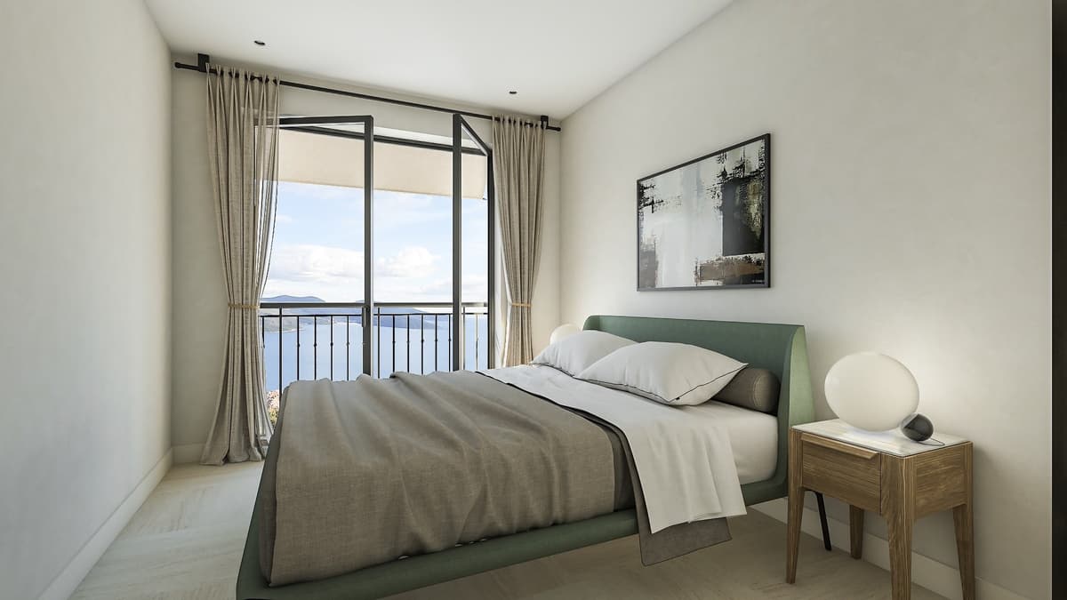 Апартаменты с двумя спальнями The Peaks Lustica Bay, Тиват, залив Луштица — фото 9 из 12