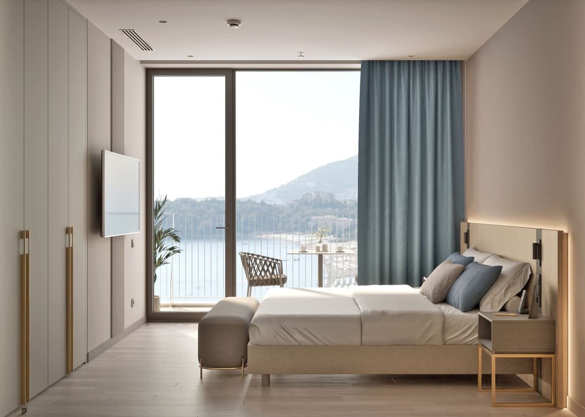 Su kenarında markalı 5* Melia konutları, Budva, Becici — 14 fotoğraftan 8.