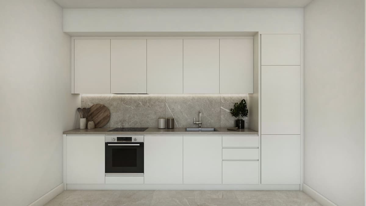Современная однокомнатная квартира в комплексе Heights Residences, Тиват, залив Луштица — фото 4 из 8