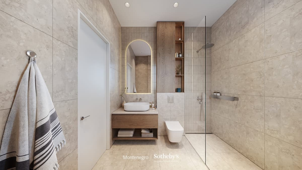 Апартаменты с 1 спальней и видом на море, Marina Village, Тиват, залив Луштица — фото 6 из 11