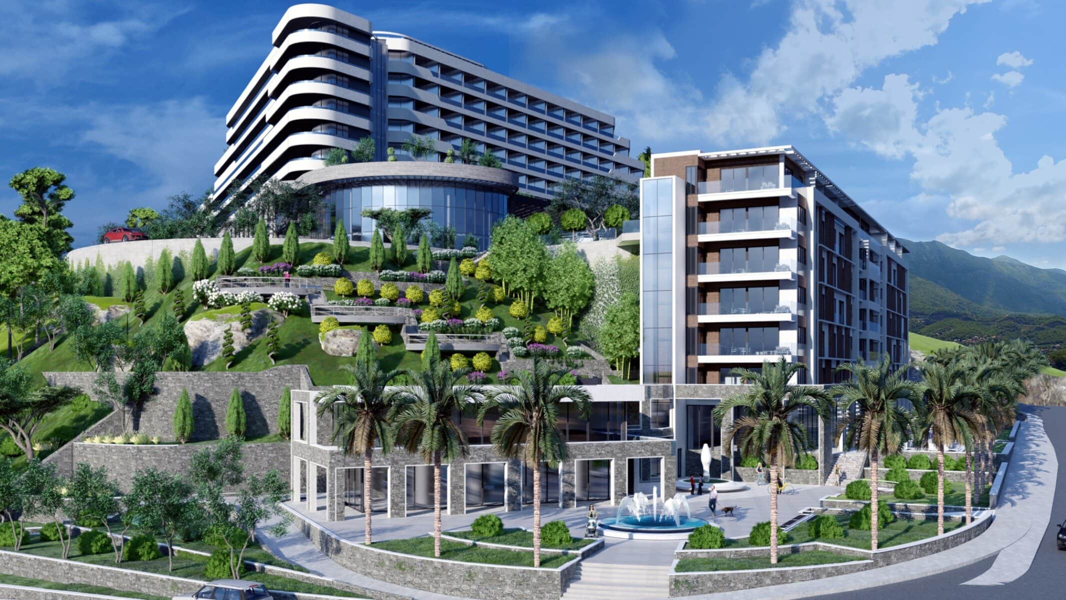 Роскошные апартаменты в 5* жилом курорте, Бар, Канж