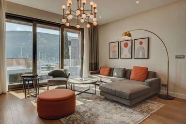 Portonovi 2bdr Wohnung mit Meerblick, Herceg Novi, Portonovi