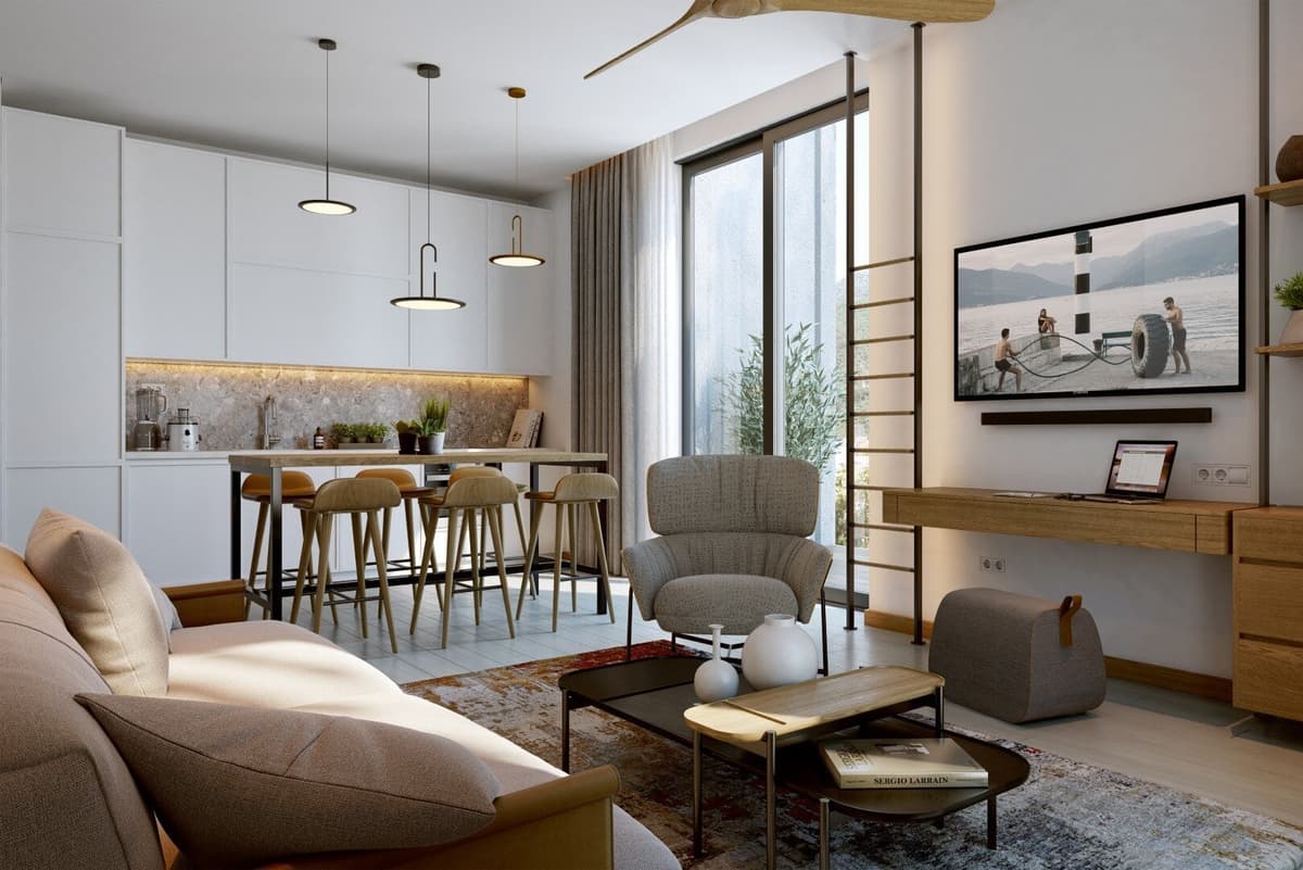 Апартаменты Boka Place, Thea Residences, Тиват, Порто Черногория — фото 7 из 11