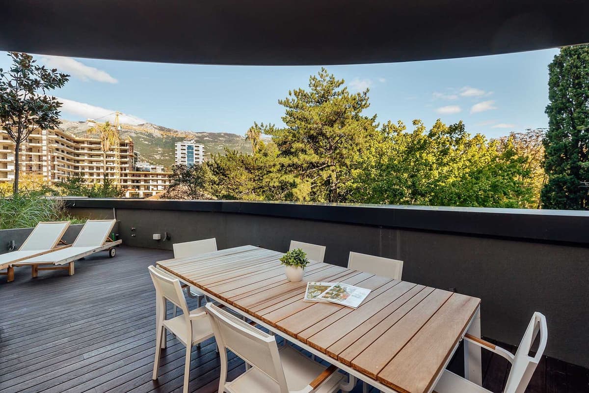 Современная 1bdr квартира Royal Gardens, Будва, Королевские сады — фото 13 из 15