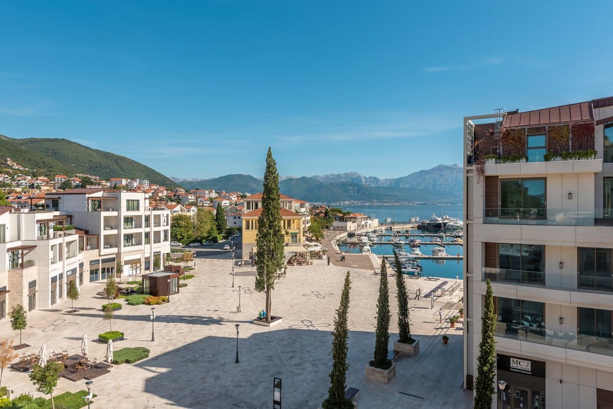 Satılık 1bdr Deniz Manzaralı Daire | Portonovi Herceg Novi, Herceg Novi, Portonovi — 17 fotoğraftan 17.