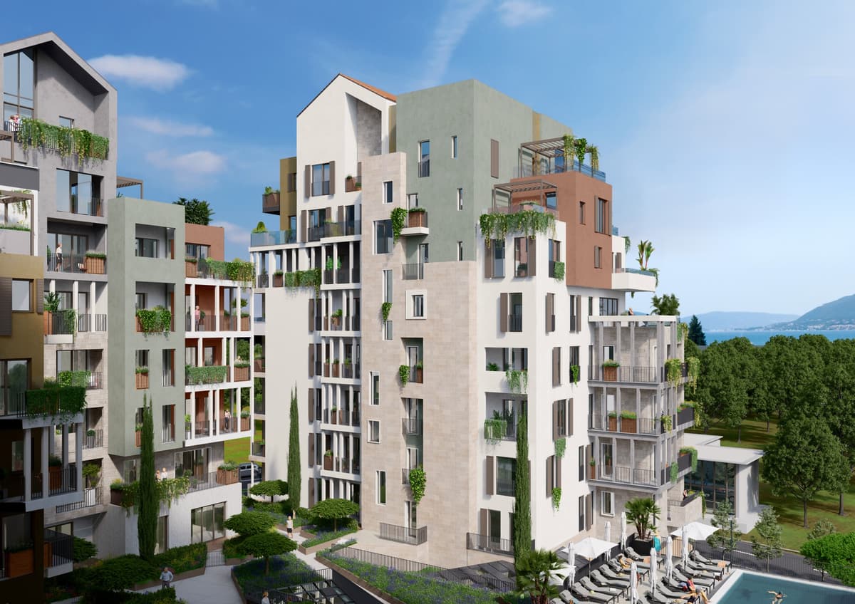 Boka Place Alba building 1bdr Daire, Tivat, Porto Montenegro — 9 fotoğraftan 2.