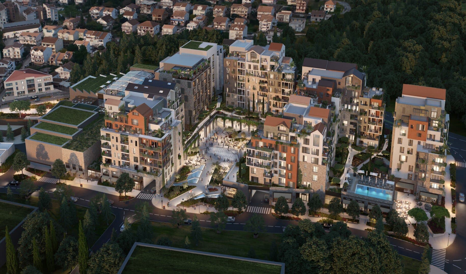 Апартаменты с обслуживанием 2bdr Ostro, Boka Place, Тиват, Порто Черногория — фото 9 из 9
