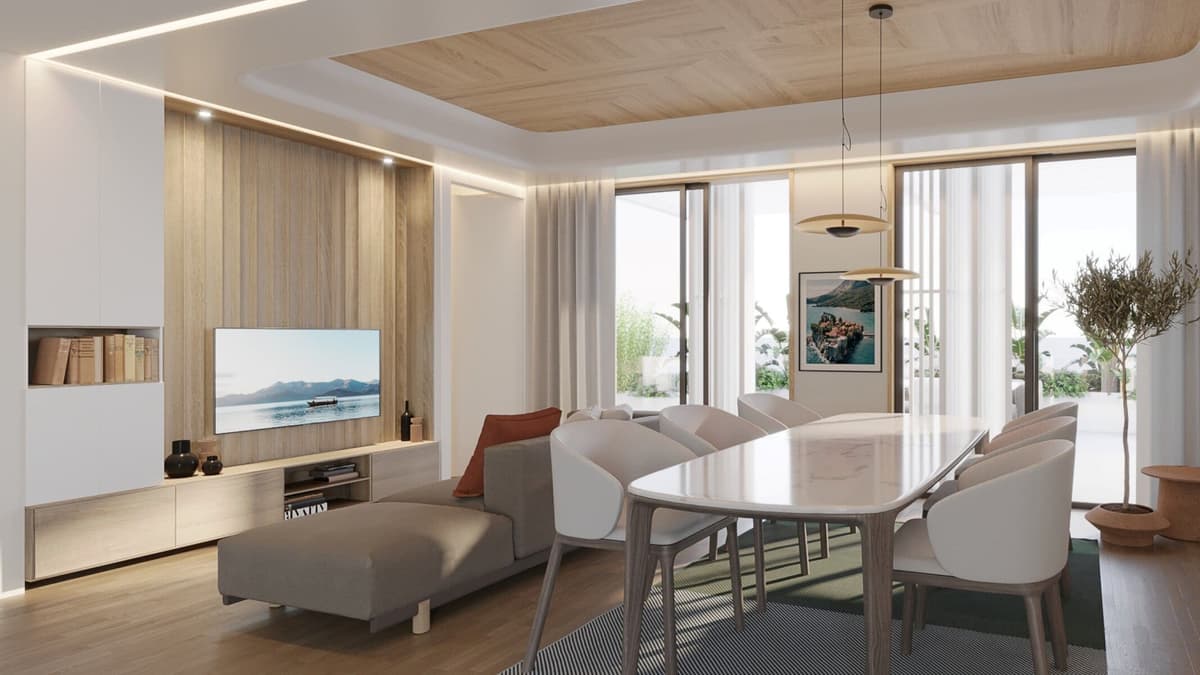 Alivia 3bdr Deniz Manzaralı Penthouse Daire, Budva, Sveti Stefan — 14 fotoğraftan 5.