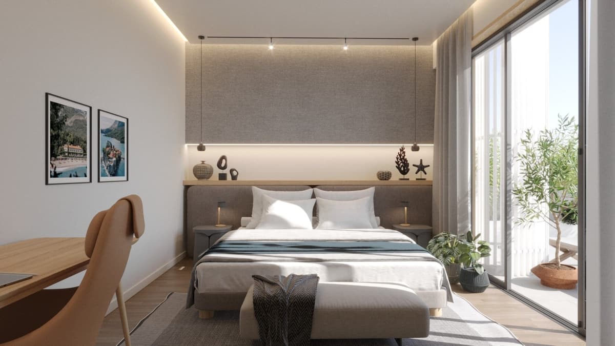 Alivia 3bdr Deniz Manzaralı Penthouse Daire, Budva, Sveti Stefan — 14 fotoğraftan 9.