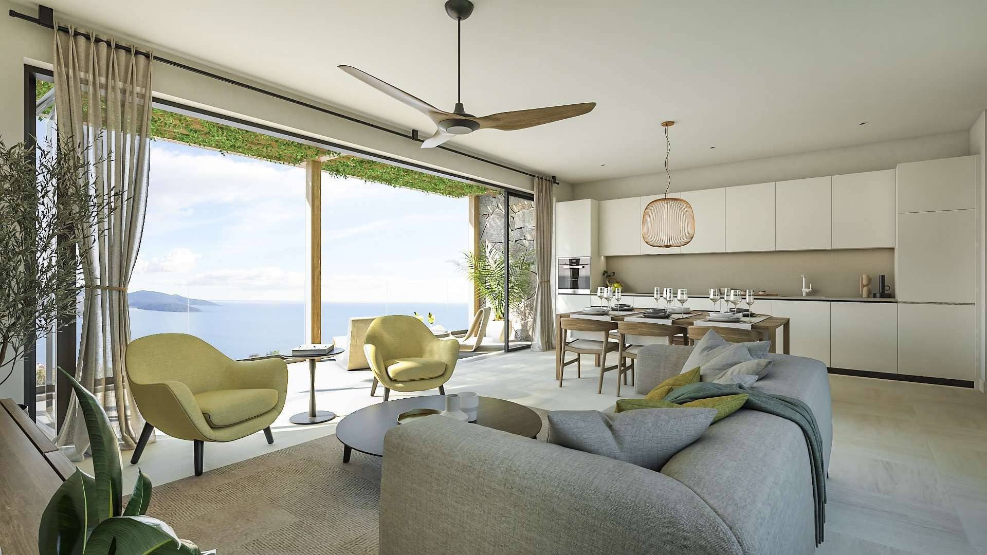 Botanika 2 yatak odalı Deniz Manzaralı Daire, Tivat, Lustica Bay — 13 fotoğraftan 2.