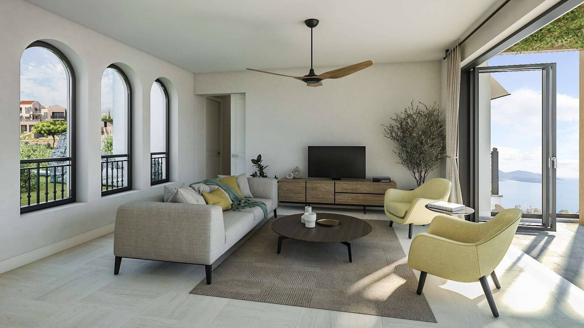 Botanika 2 yatak odalı Deniz Manzaralı Daire, Tivat, Lustica Bay — 13 fotoğraftan 3.