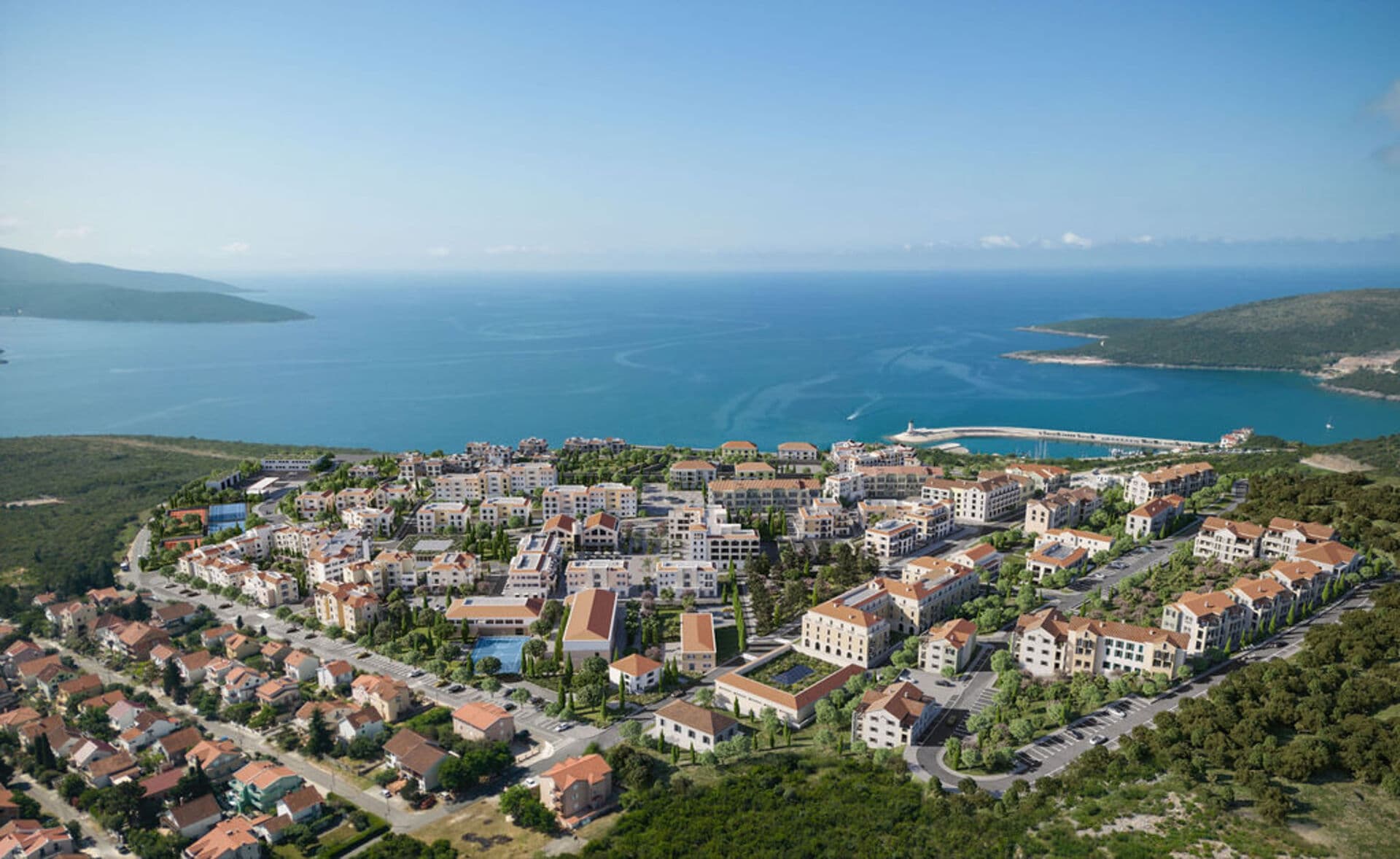 Yeni 1 yatak odalı Daire, Lustica Bay Centrale, Tivat, Lustica Körfezi — 11 fotoğraftan 11.