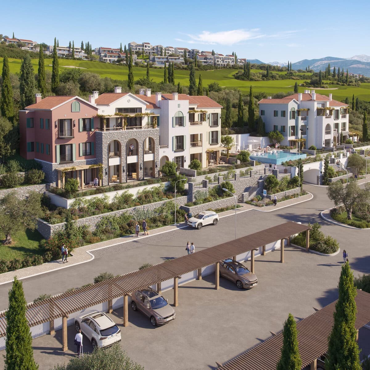 Апартаменты с одной спальней Horizon Residences, Тиват, залив Луштица — фото 2 из 8