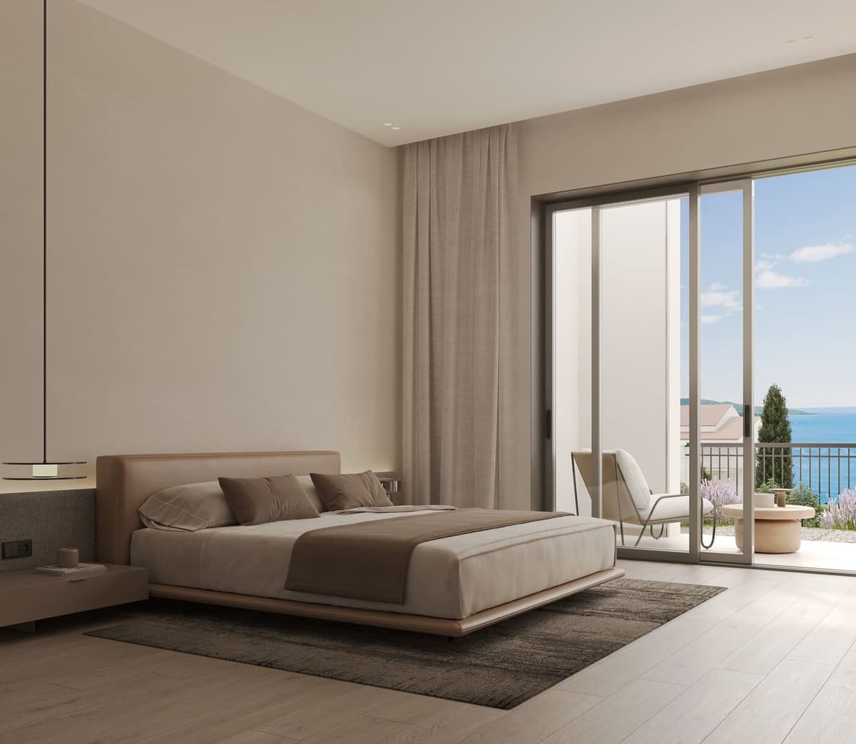 Апартаменты с одной спальней Horizon Residences, Тиват, залив Луштица — фото 5 из 8