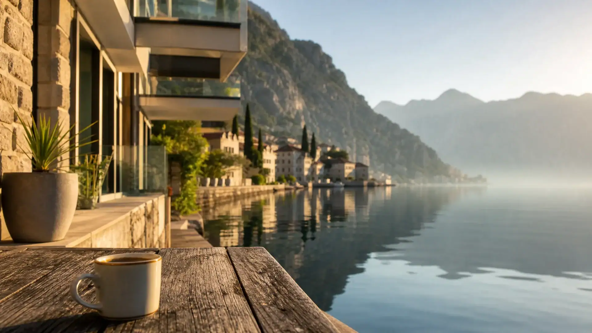 Kotor Körfezi'nde deniz kenarında daire: alıcı rehberi