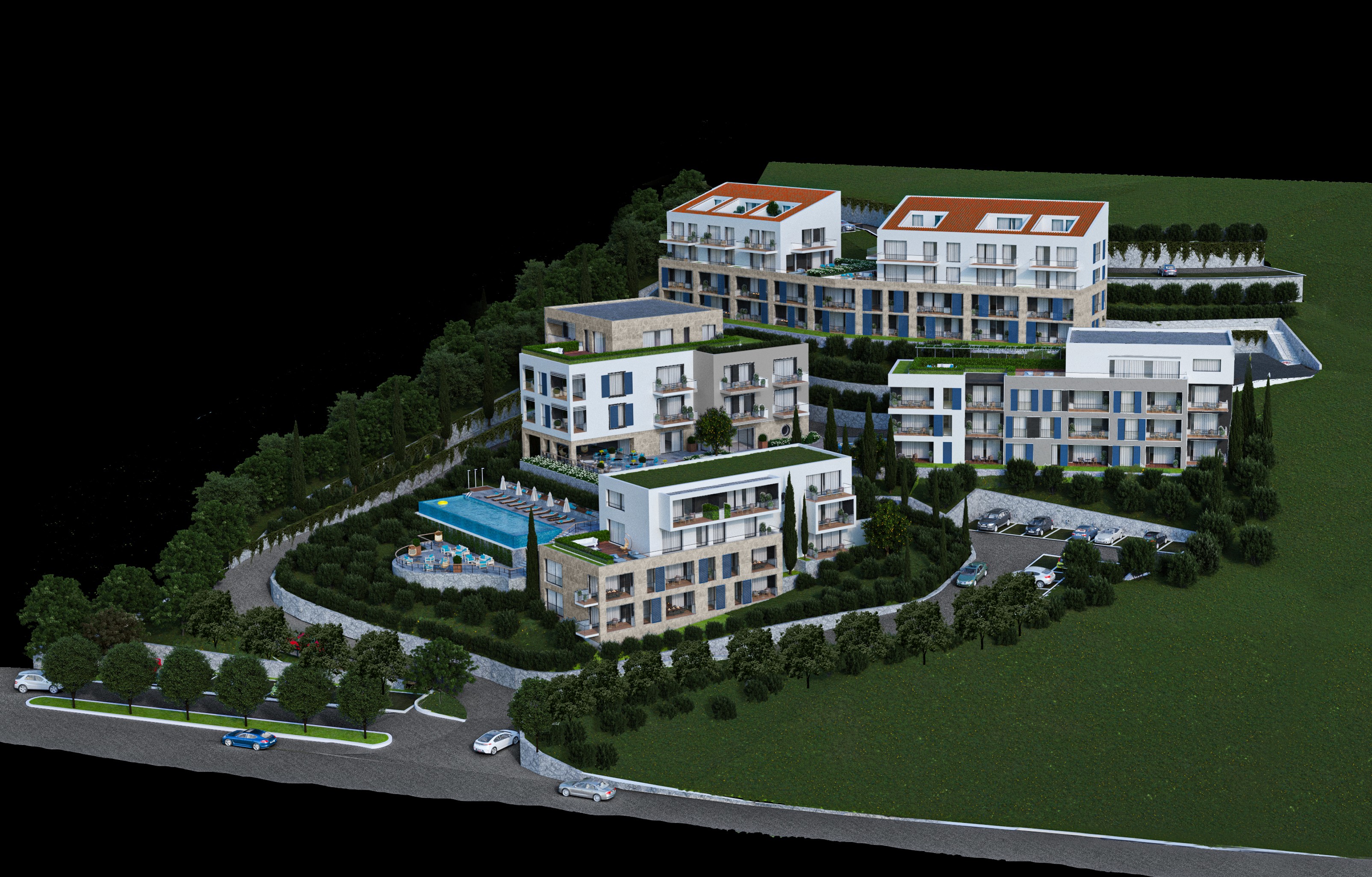 Parcelas 10 180 m² Katun Rezevici, Montenegro