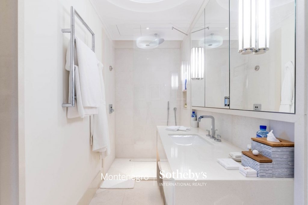 Illustration of Penthouse Apartments With A Rooftop Pool Overlooking The Ocean