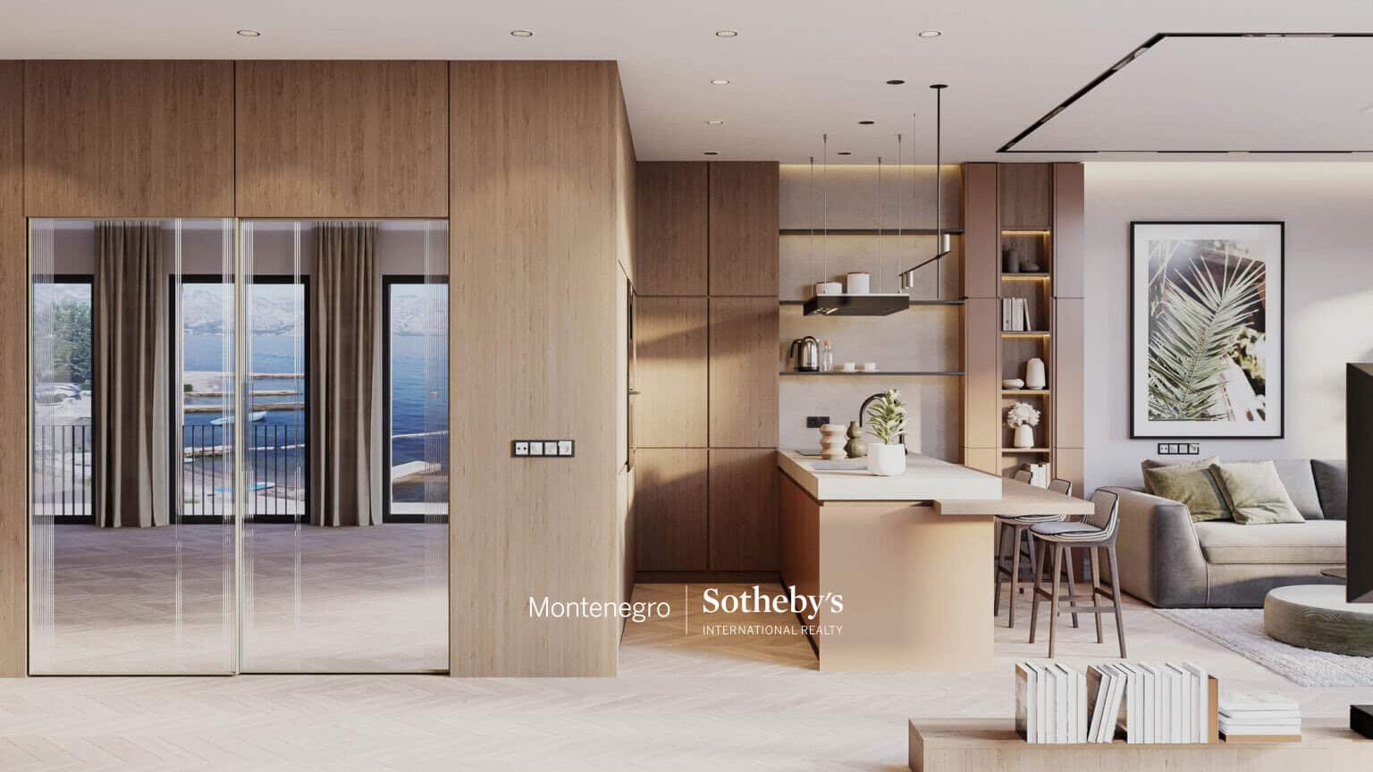 Modern apartments on the first line to the sea, Dobrota