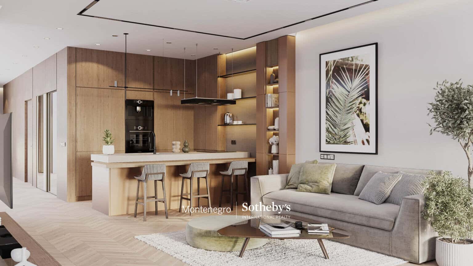 Modern apartments on the first line to the sea, Dobrota