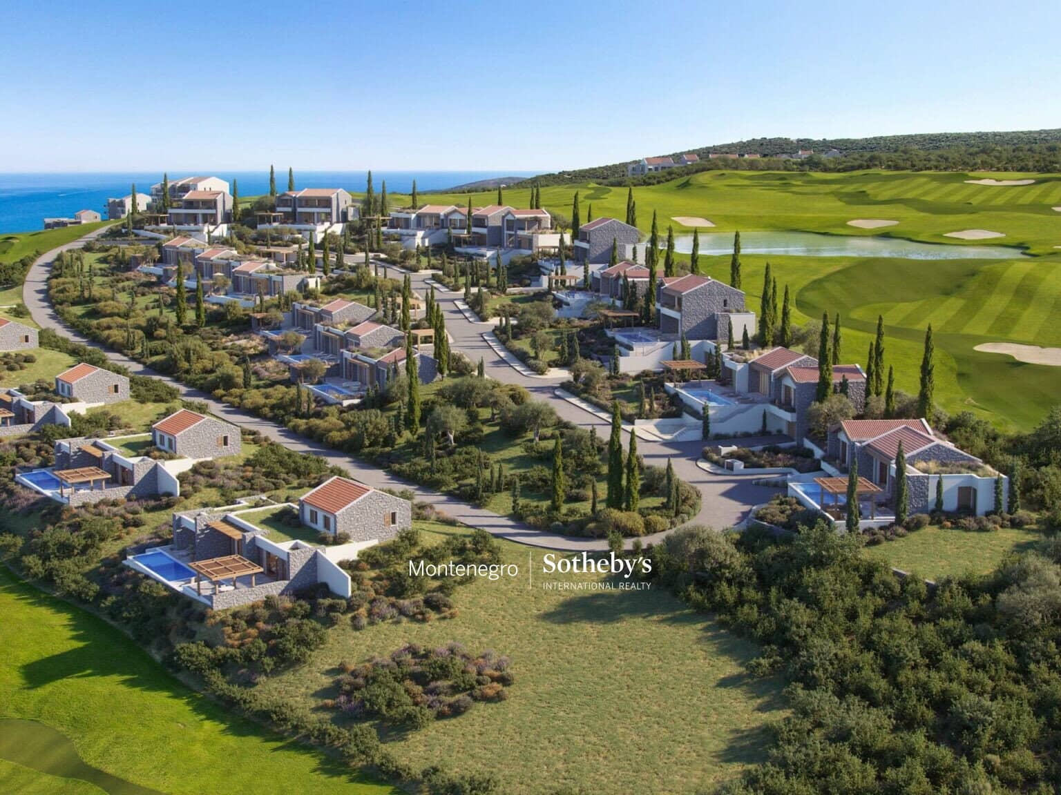 Luxurious Three-bedroom Villa, Lustica Bay