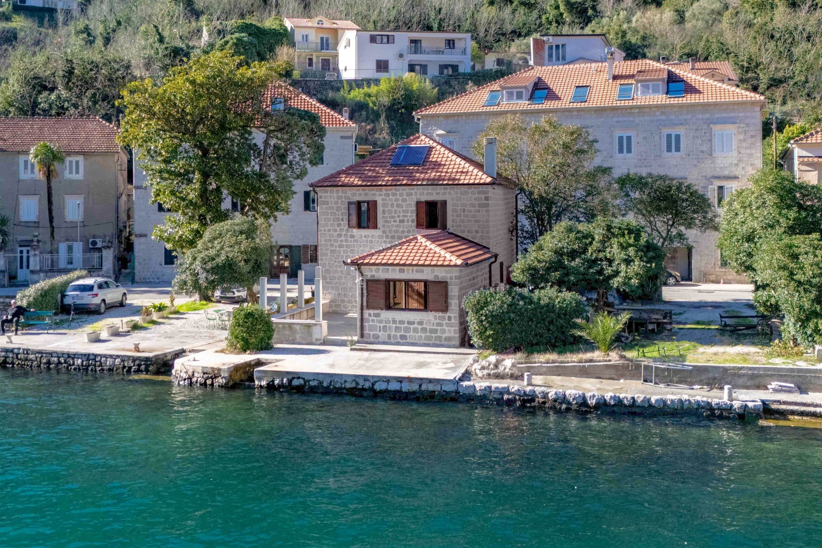 Waterfront stone house, Kotor