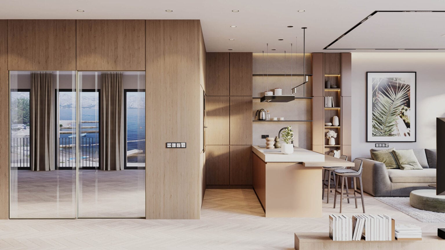 Waterfront Two-bedroom Apartment Dobrota