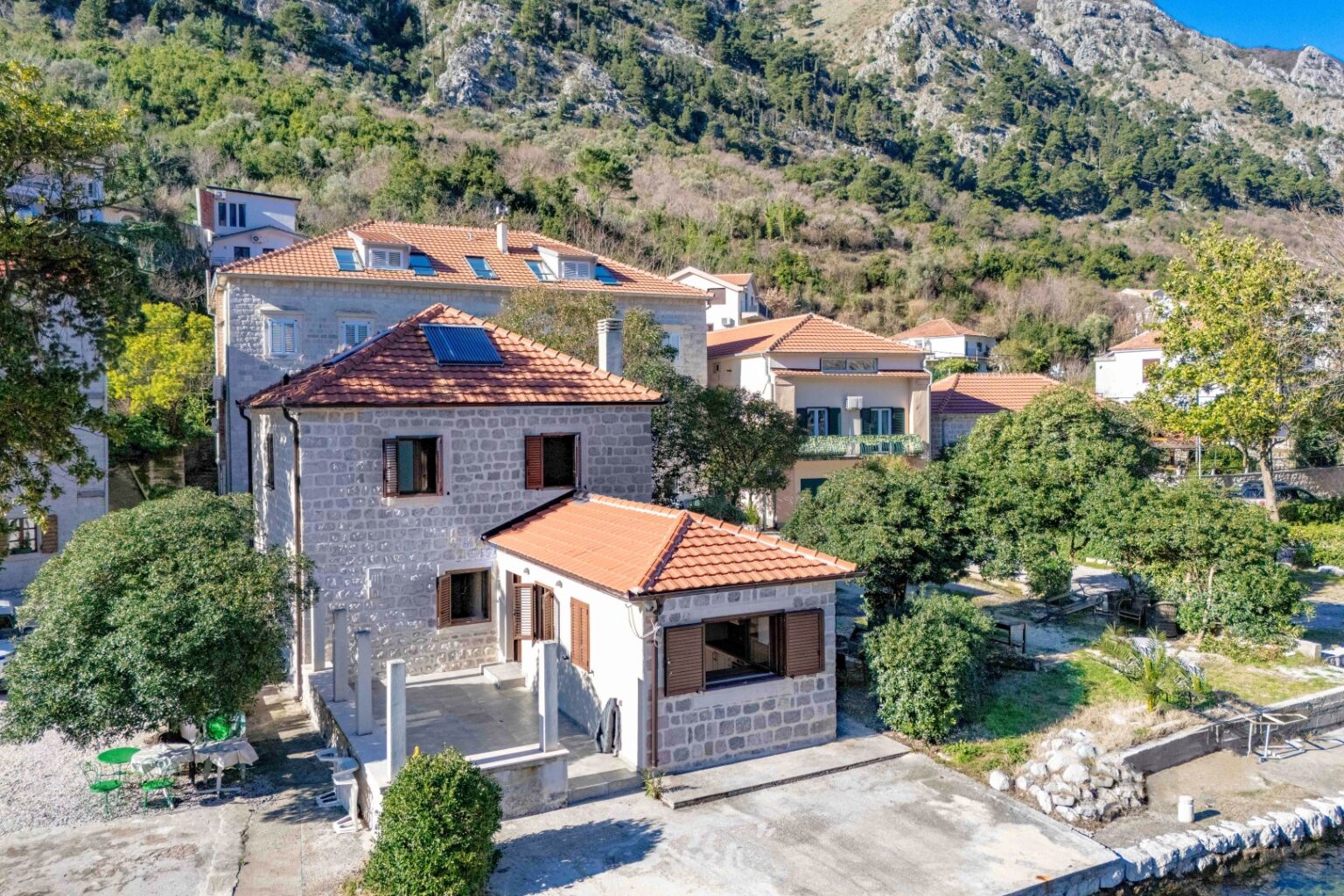 Waterfront stone house, Kotor