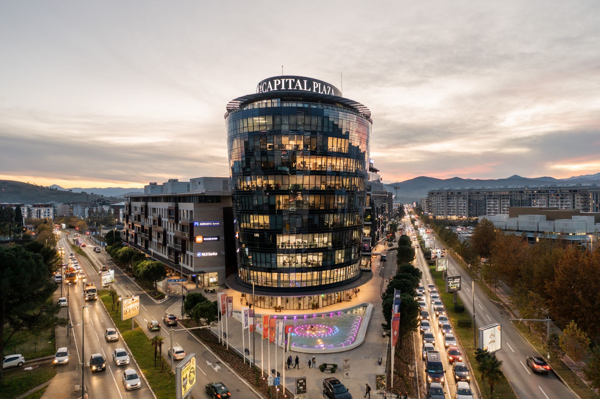 Two-bedroom apartment for rent in Capital Plaza, Podgorica.