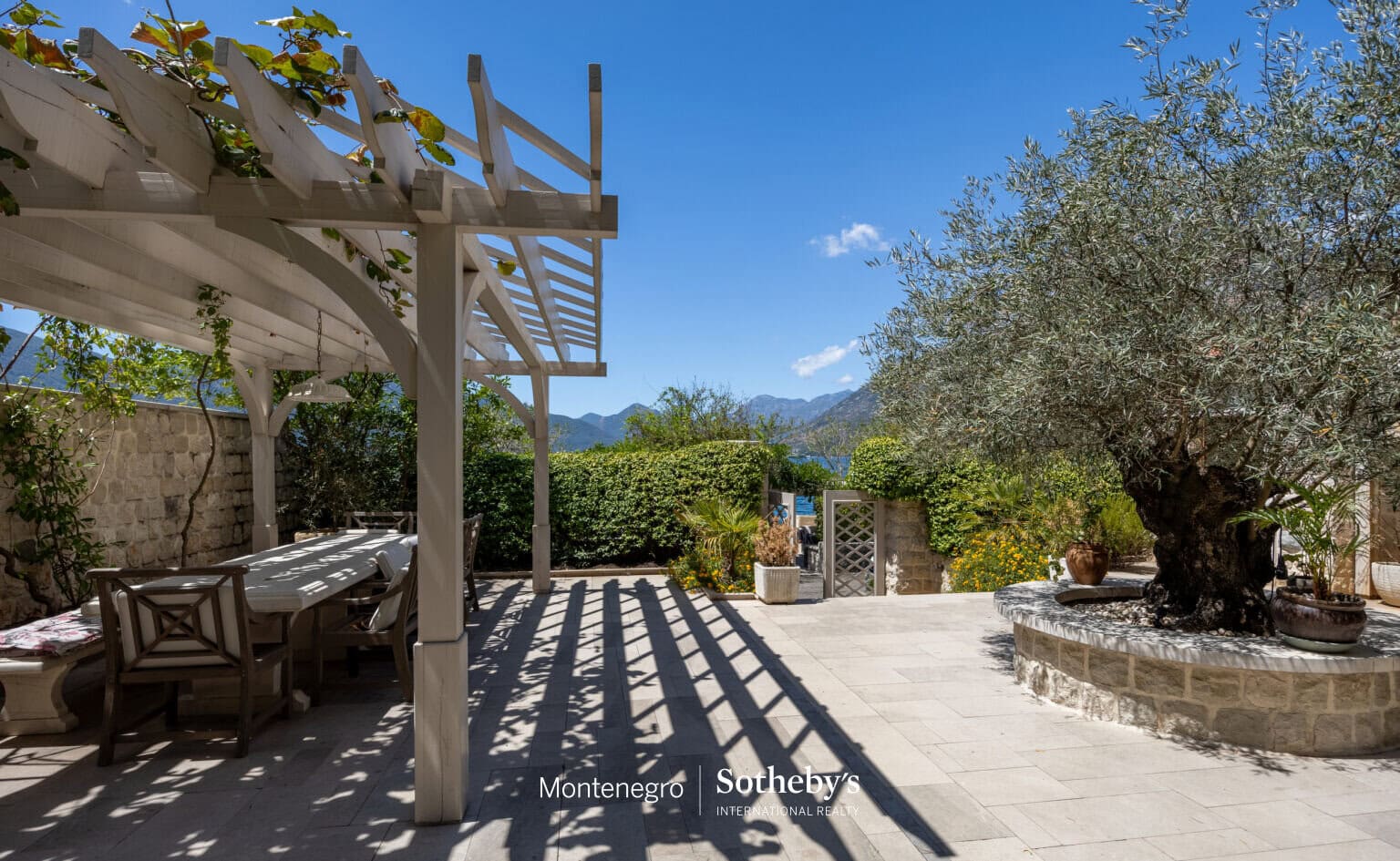Exclusive Waterfront Stone Villa for Rent in Dobrota