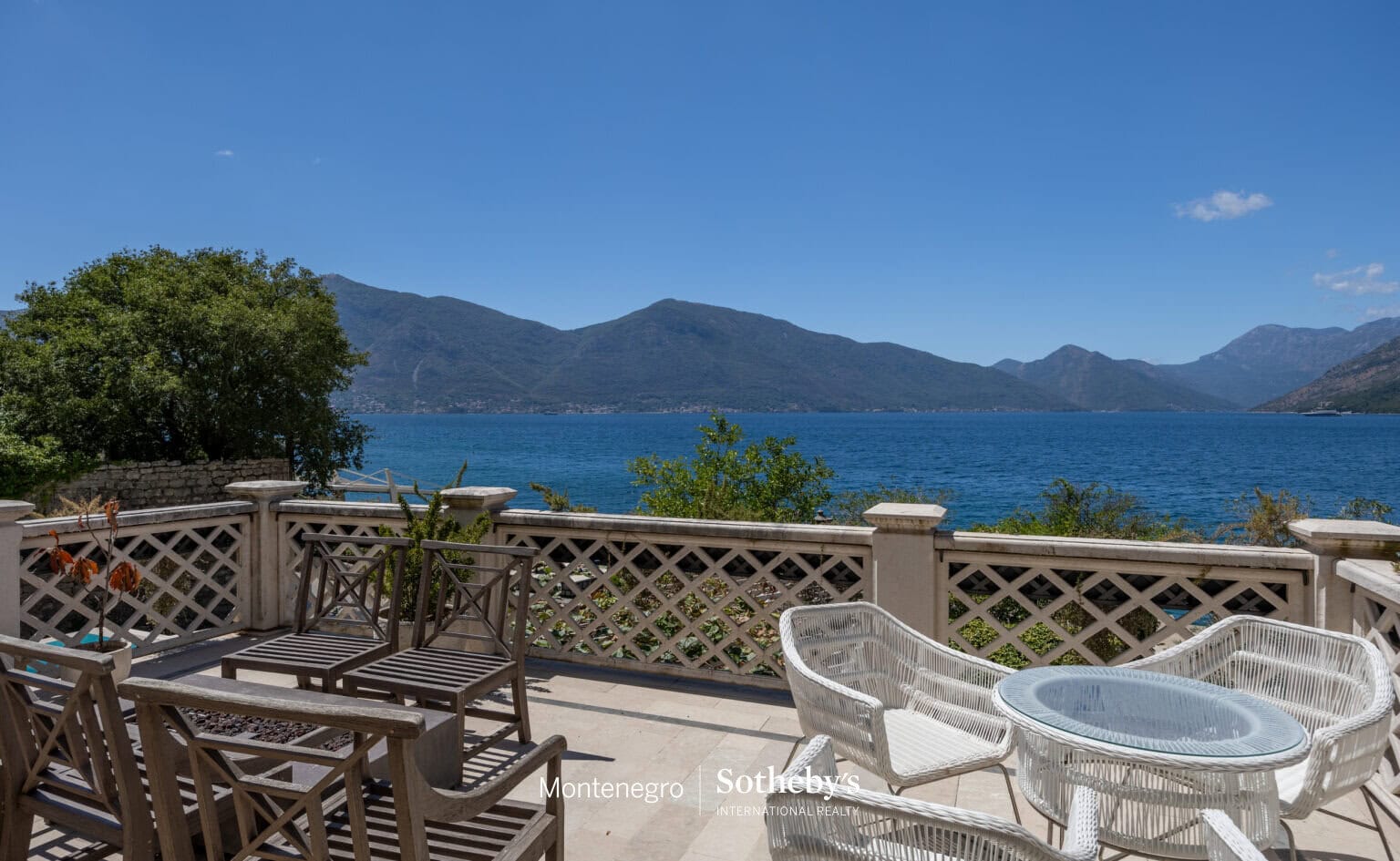 Exclusive Waterfront Stone Villa for Rent in Dobrota